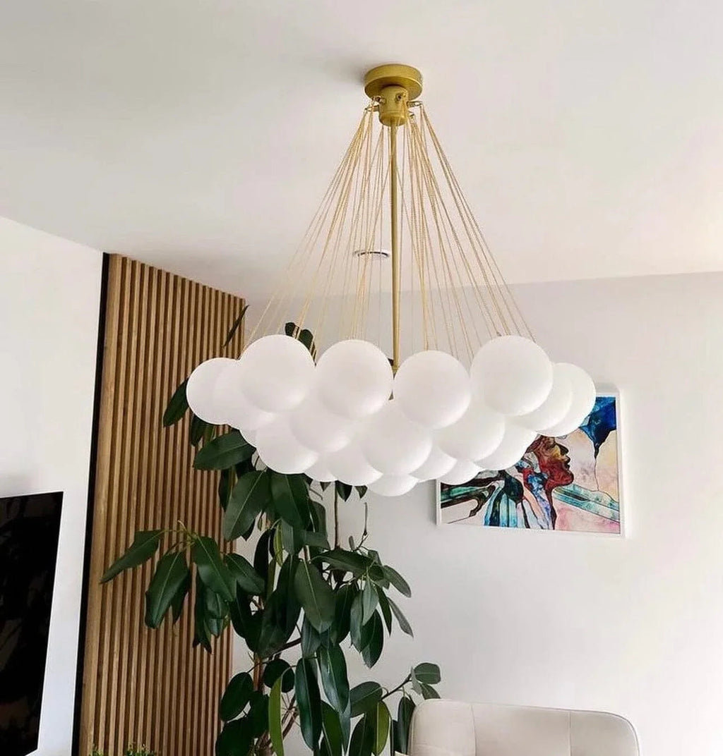 Lampadario Karlene con Palline Opache