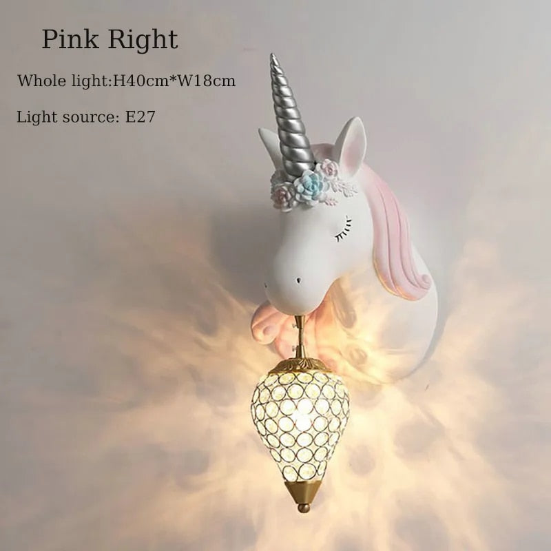 Magico Lampada da Parete a Unicorno per Bambini – Luce Giocosa e Calda