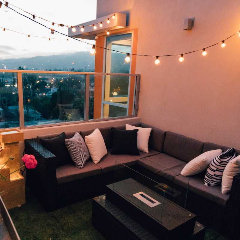 25FT Catena di Luci Globus con Lampadine per Interni/Esteri Waterproof Collegate a Sospensione per Giardino Veranda Balcone Decorazione Feste