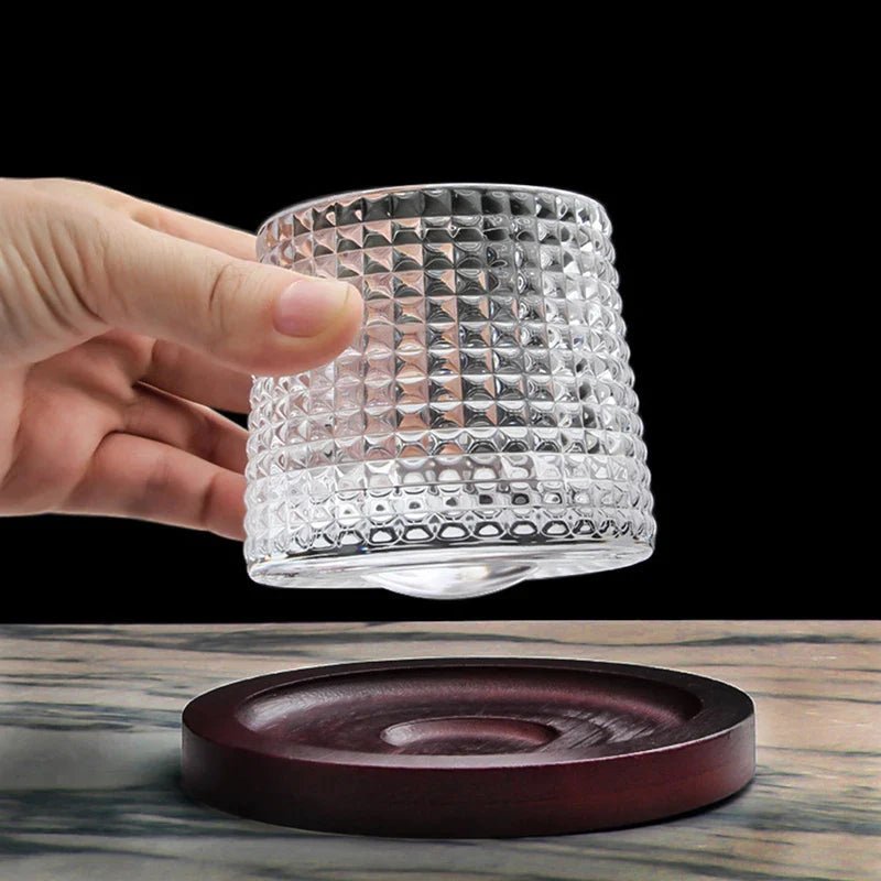 SPINSPIRIT - Bicchieri da whiskey rotanti per un tocco raffinato