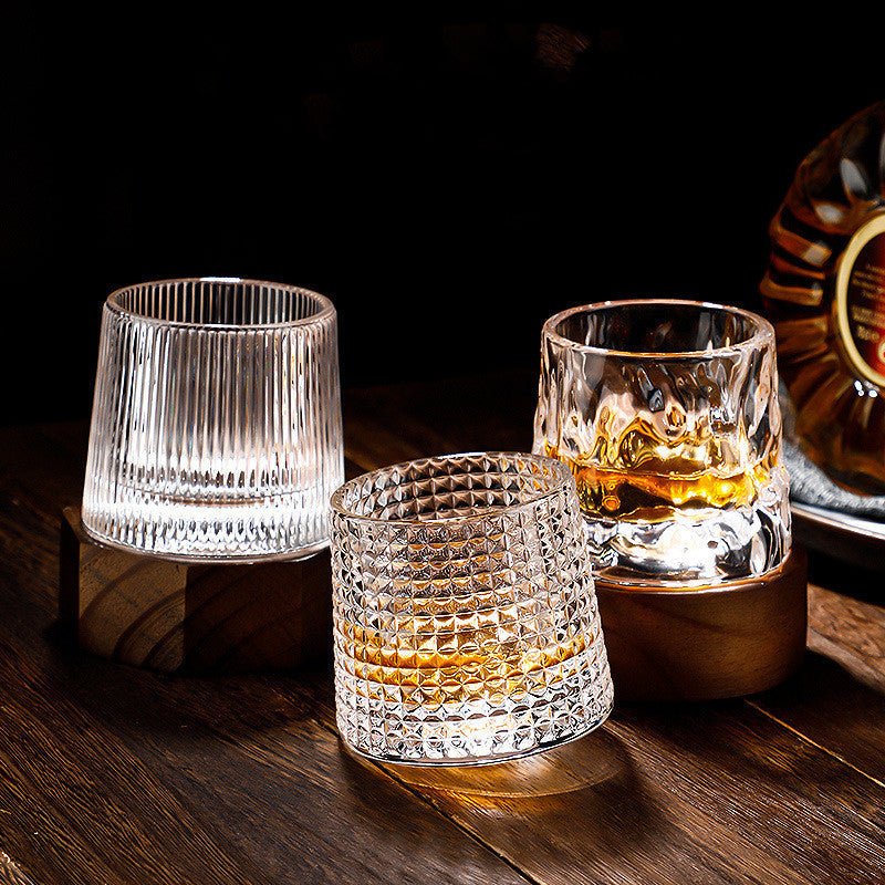 SPINSPIRIT - Bicchieri da whiskey rotanti per un tocco raffinato