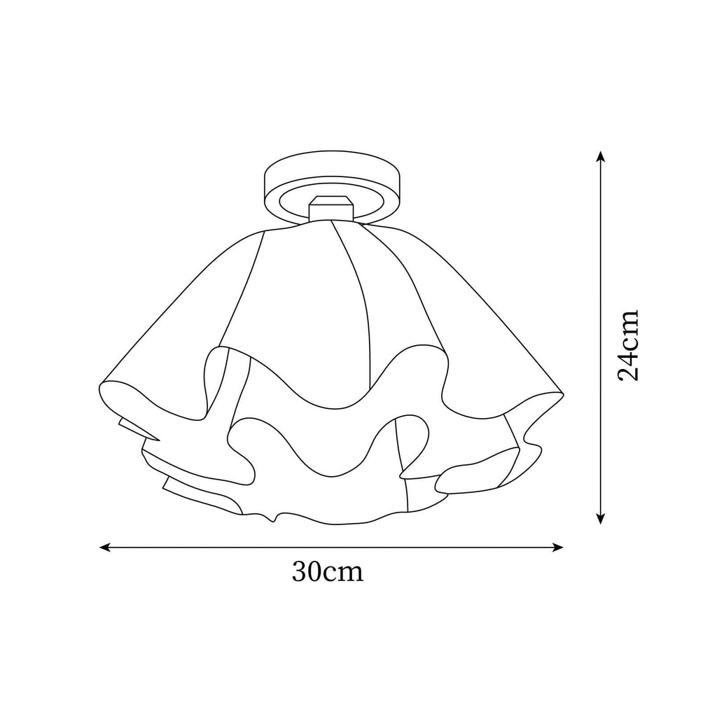 Lampada da soffitto moderna in rame con lampadine LED