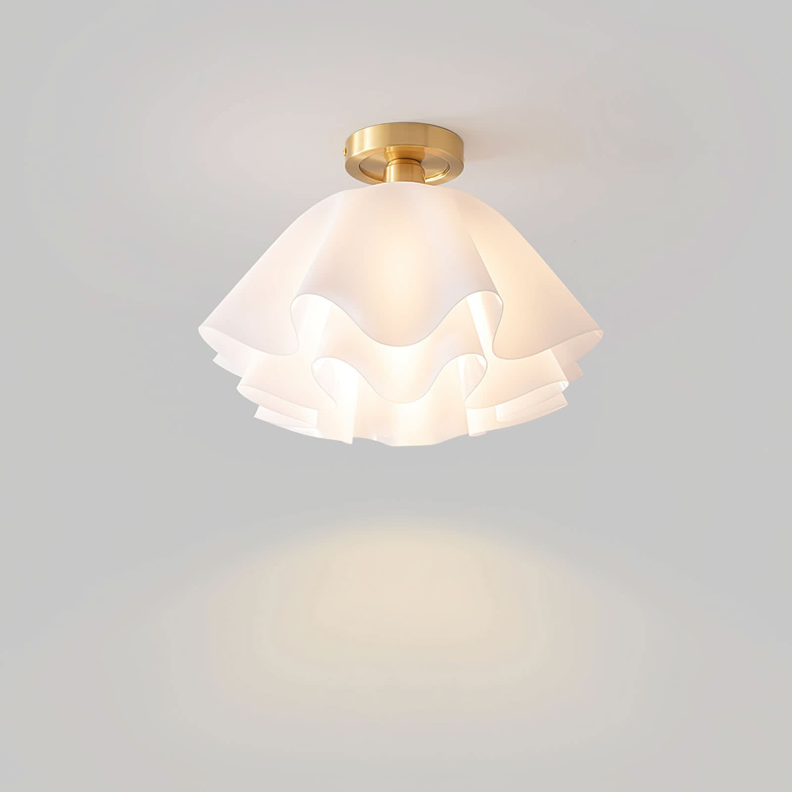 Lampada da soffitto moderna in rame con lampadine LED