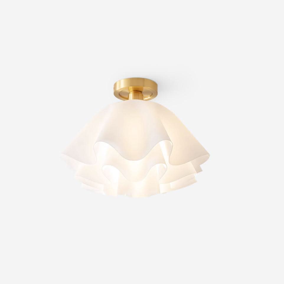 Lampada da soffitto moderna in rame con lampadine LED
