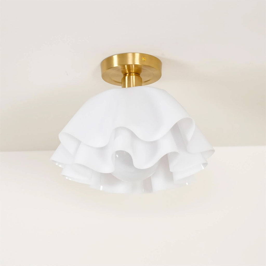 Lampada da soffitto moderna in rame con lampadine LED