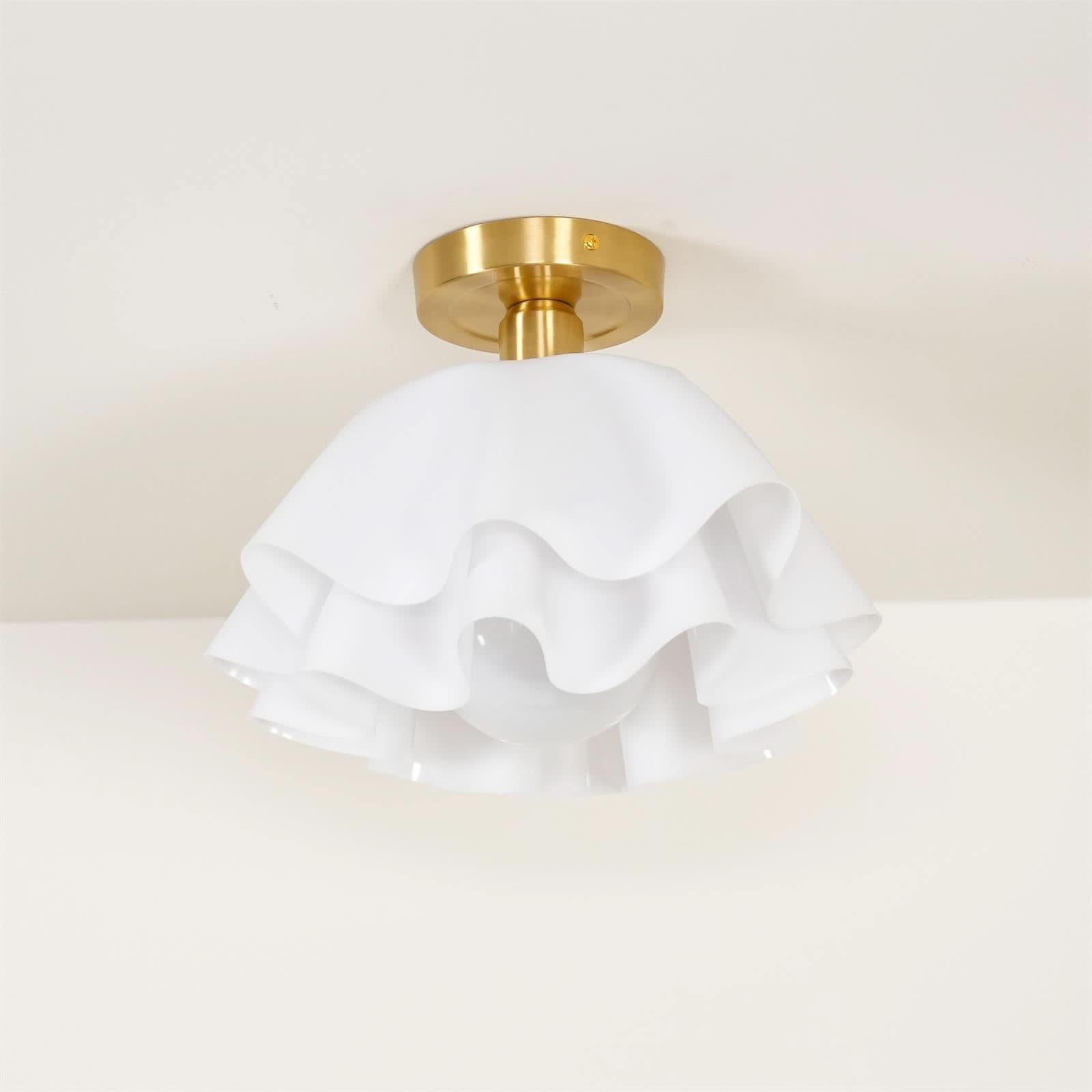 Lampada da soffitto moderna in rame con lampadine LED