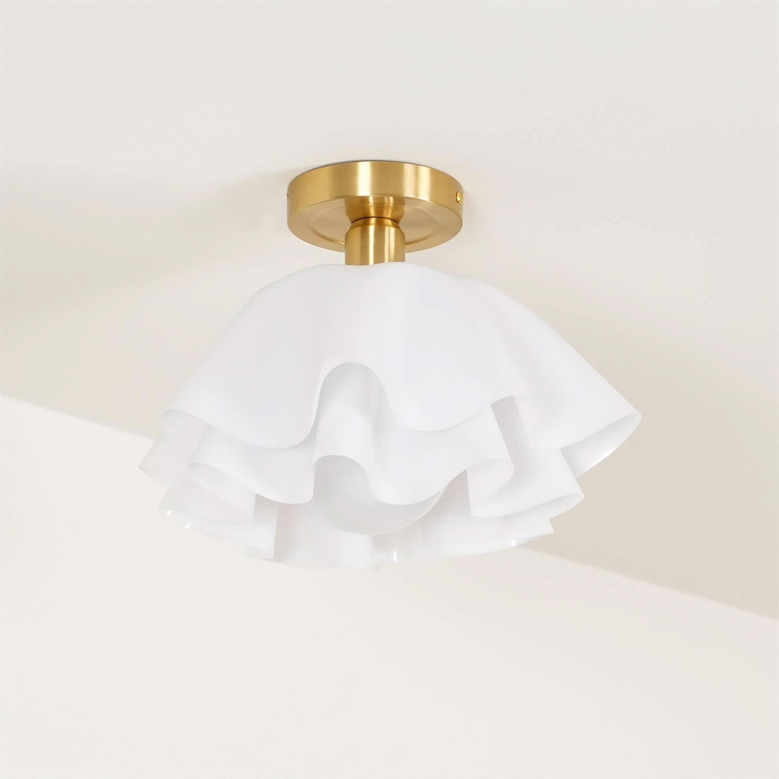 Lampada da soffitto moderna in rame con lampadine LED
