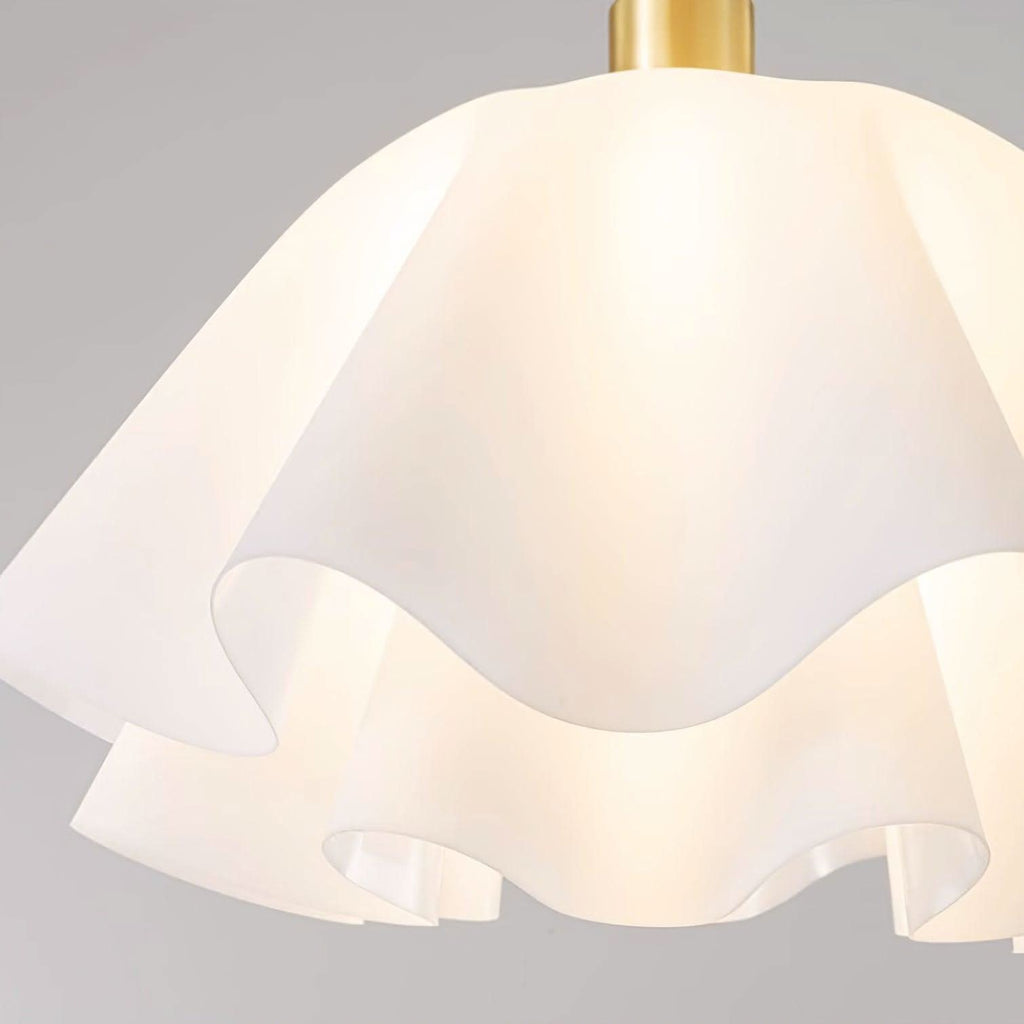 Lampada da soffitto moderna in rame con lampadine LED