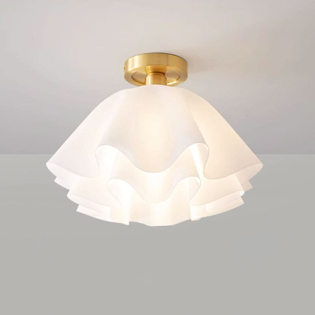Lampada da soffitto moderna in rame con lampadine LED