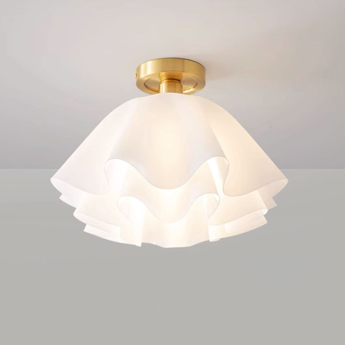 Lampada da soffitto moderna in rame con lampadine LED