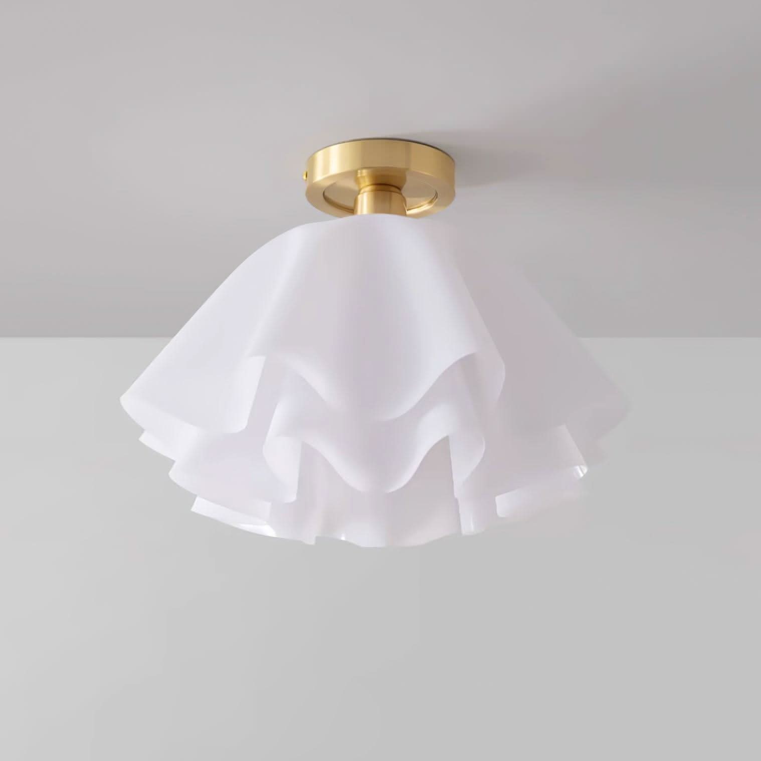 Lampada da soffitto moderna in rame con lampadine LED
