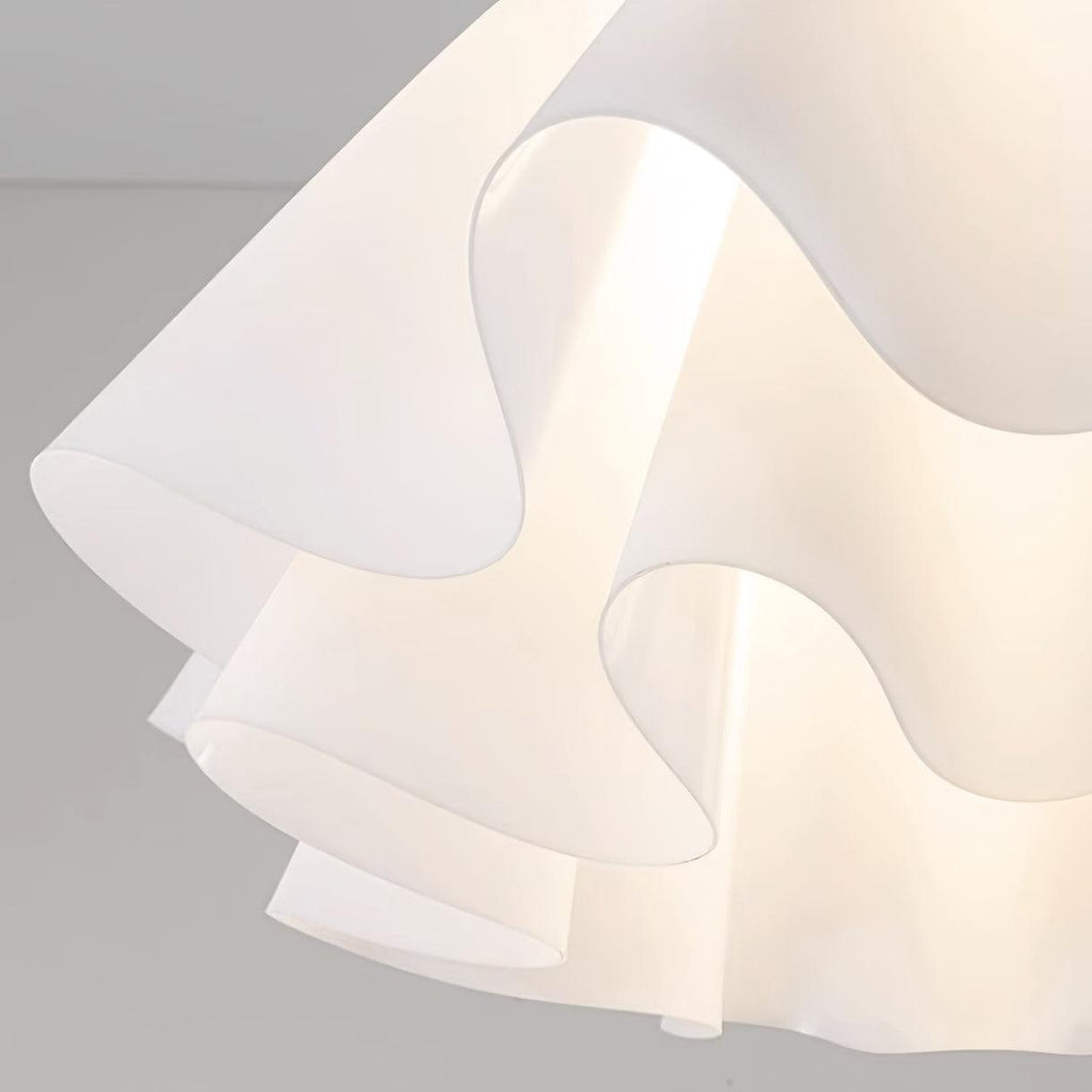 Eloriah | Lampadario in Ottone Pieghettato con Attacco E27 per Illuminazione Elegante di Bagni e Camere da Letto