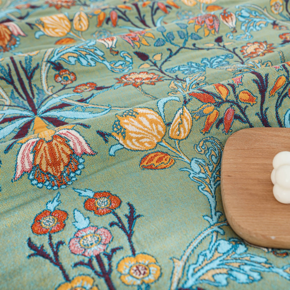 Coperta Reversibile in Cotone Puro Wild Petal