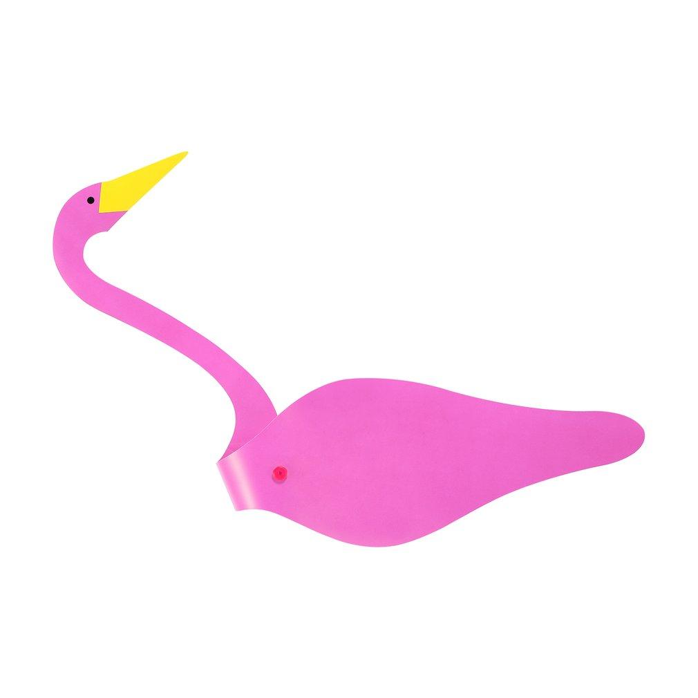 Decorazione da Giardino Flamingo in Alluminio | Indicatore di Vento e Decorazione | Fatto a Mano | PinkDrift