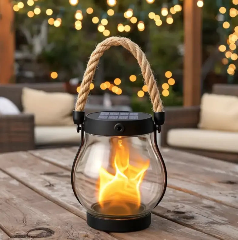 Lanterna da Giardino | Automatica al Crepuscolo | Resistente alle Intemperie | Fackel Solare