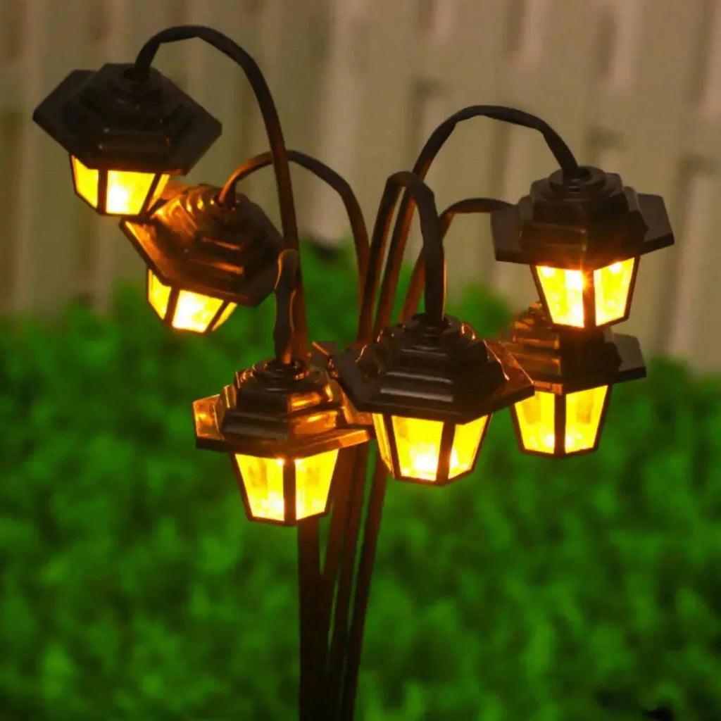 Lanterna da giardino | Accensione automatica al crepuscolo | Resistente alle intemperie | HofLicht