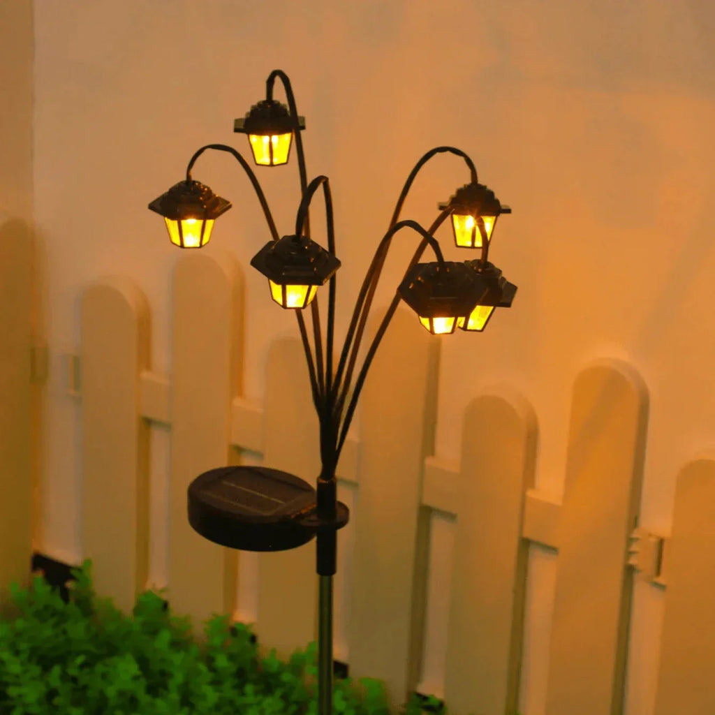 Lanterna da giardino | Accensione automatica al crepuscolo | Resistente alle intemperie | HofLicht