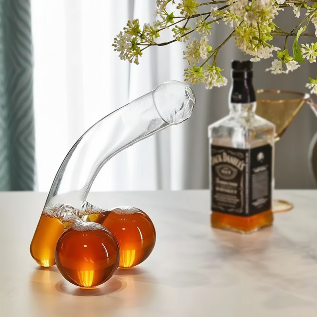 Decanter in Vetro | Design Elegante e Capacità di 650 ml | Trasparente