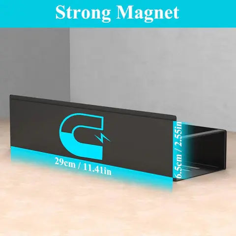 Mensola per spezie | 4 pezzi, Magnetica – Rivestita a polvere | Nessun trapano necessario | KitchenDock
