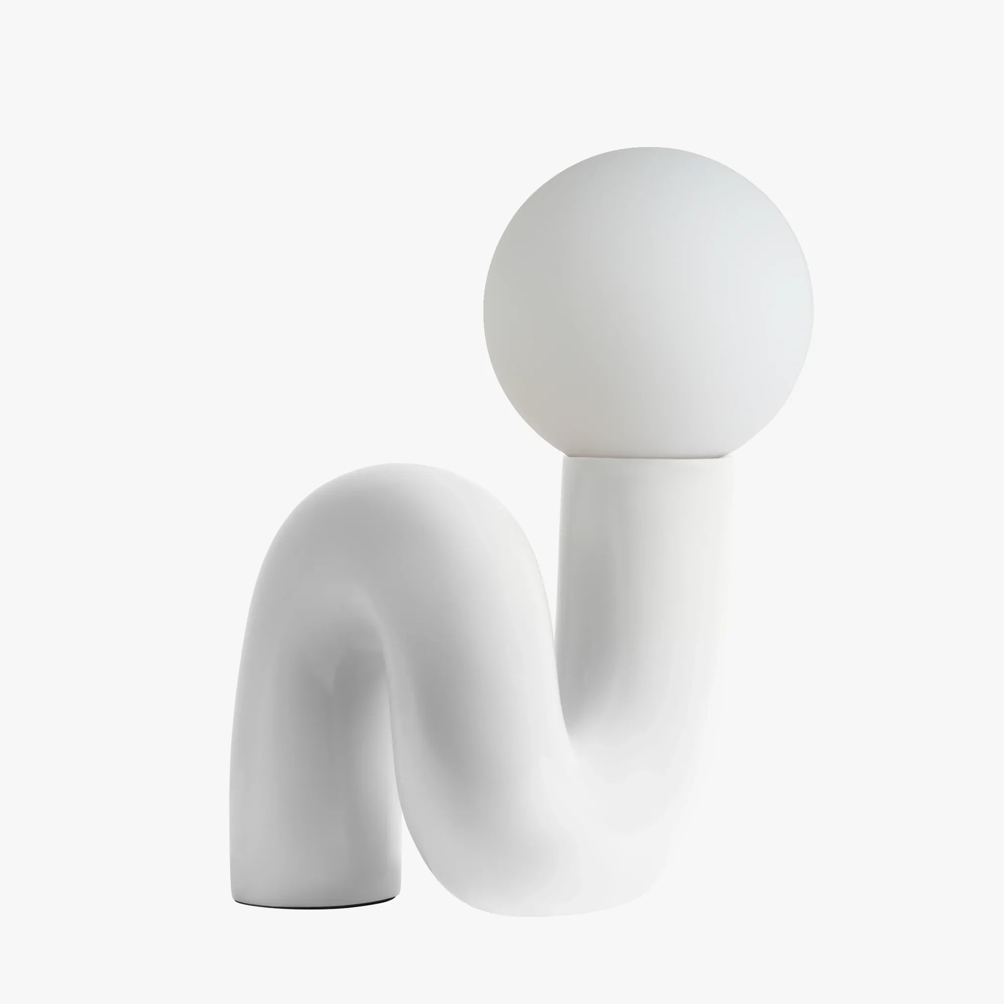 Avellon | Elegante Lampada da Tavolo con Base Scultorea e Luce Ambientale Soffusa