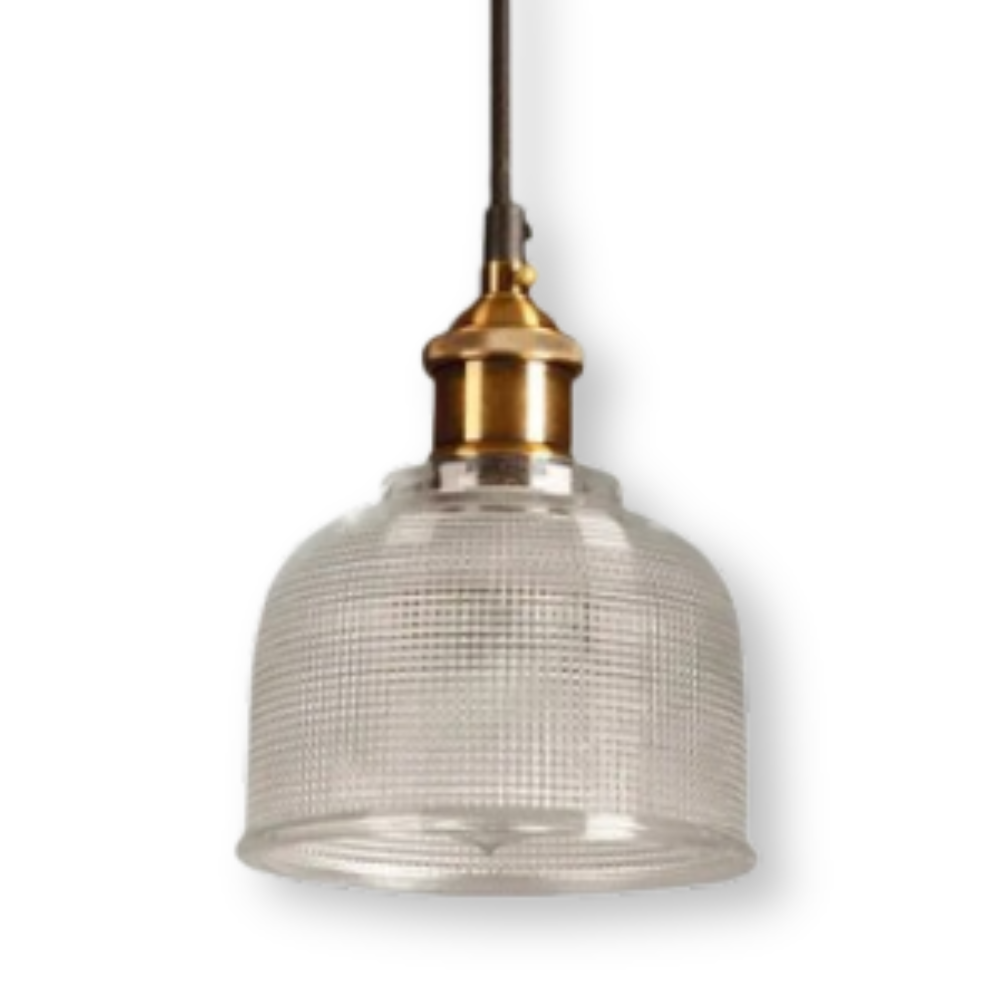 LuméBell – Lampada a Soffitto in Vetro Colorato Retro con Design Moderno