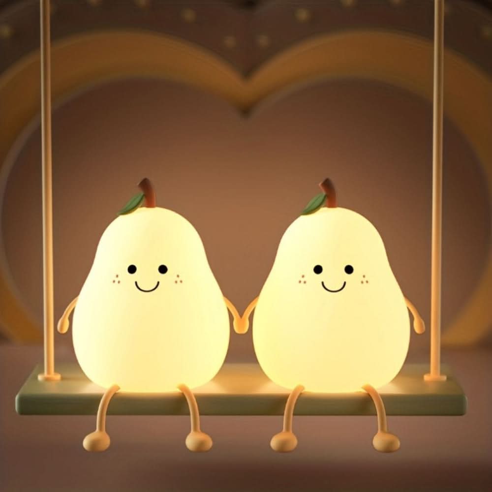 GlowPear Luce Notturna Ricaricabile in Silicone per Bambini