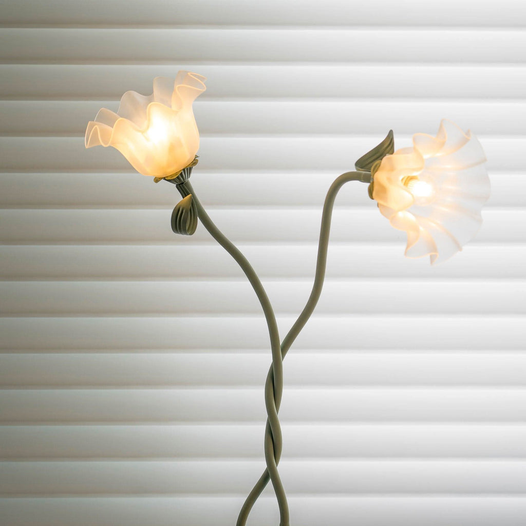 Lampada da Terra Calla con Finitura Verde Opaca