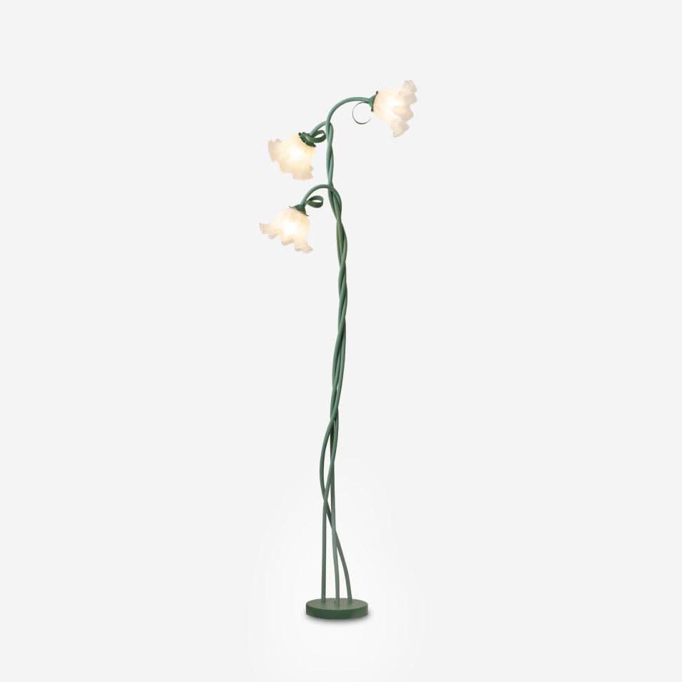 Lampada da Terra Calla con Finitura Verde Opaca