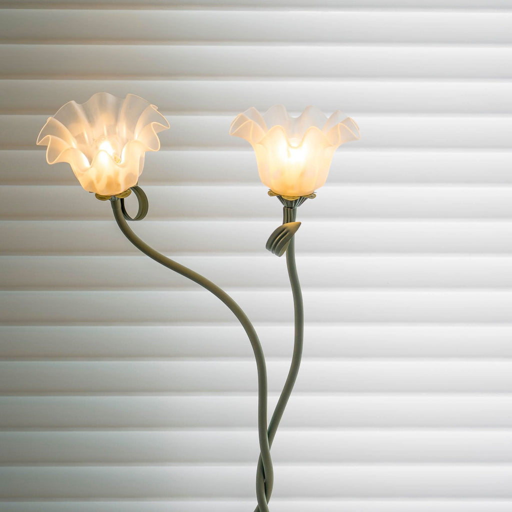 Lampada da Terra Calla con Finitura Verde Opaca