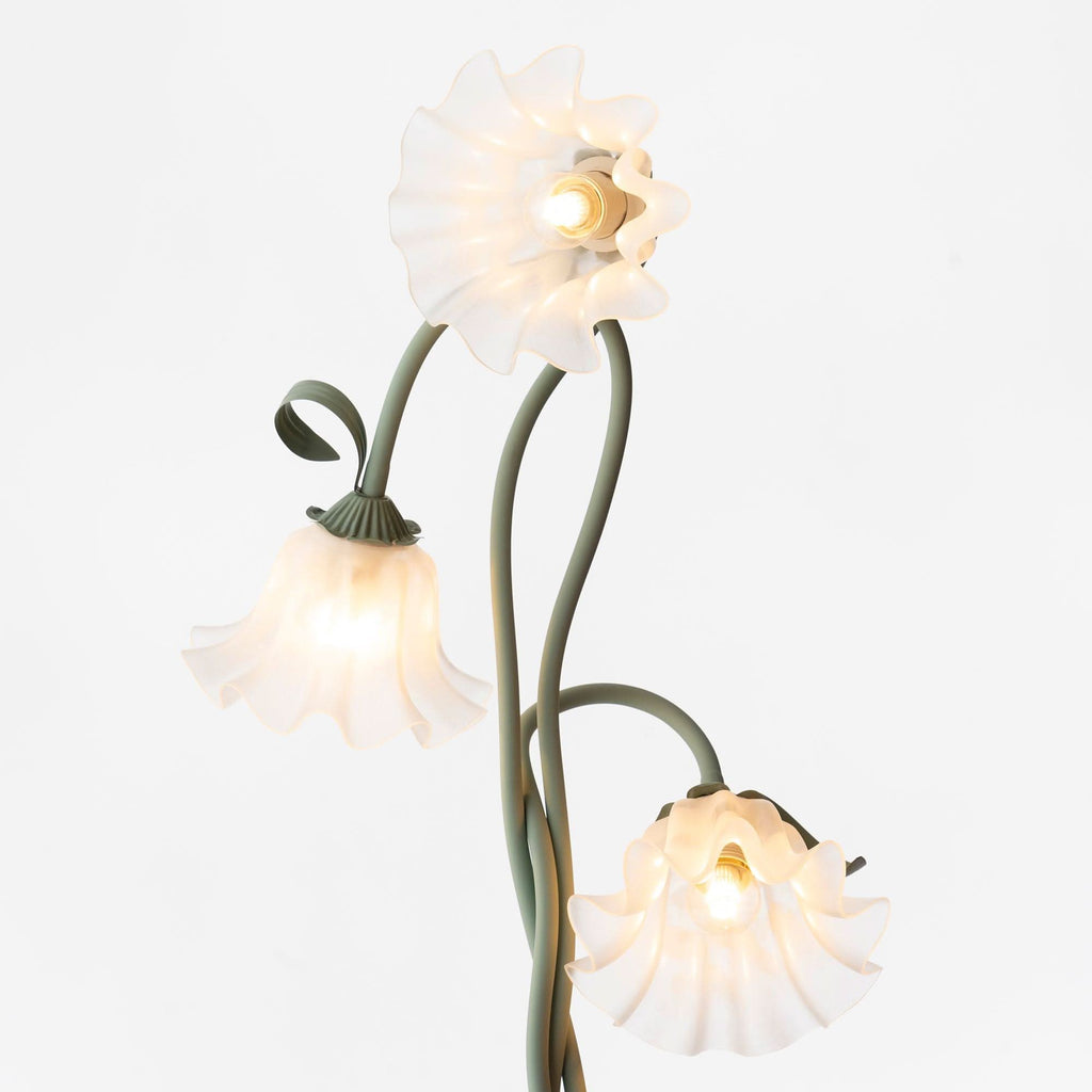 Lampada da Terra Calla con Finitura Verde Opaca