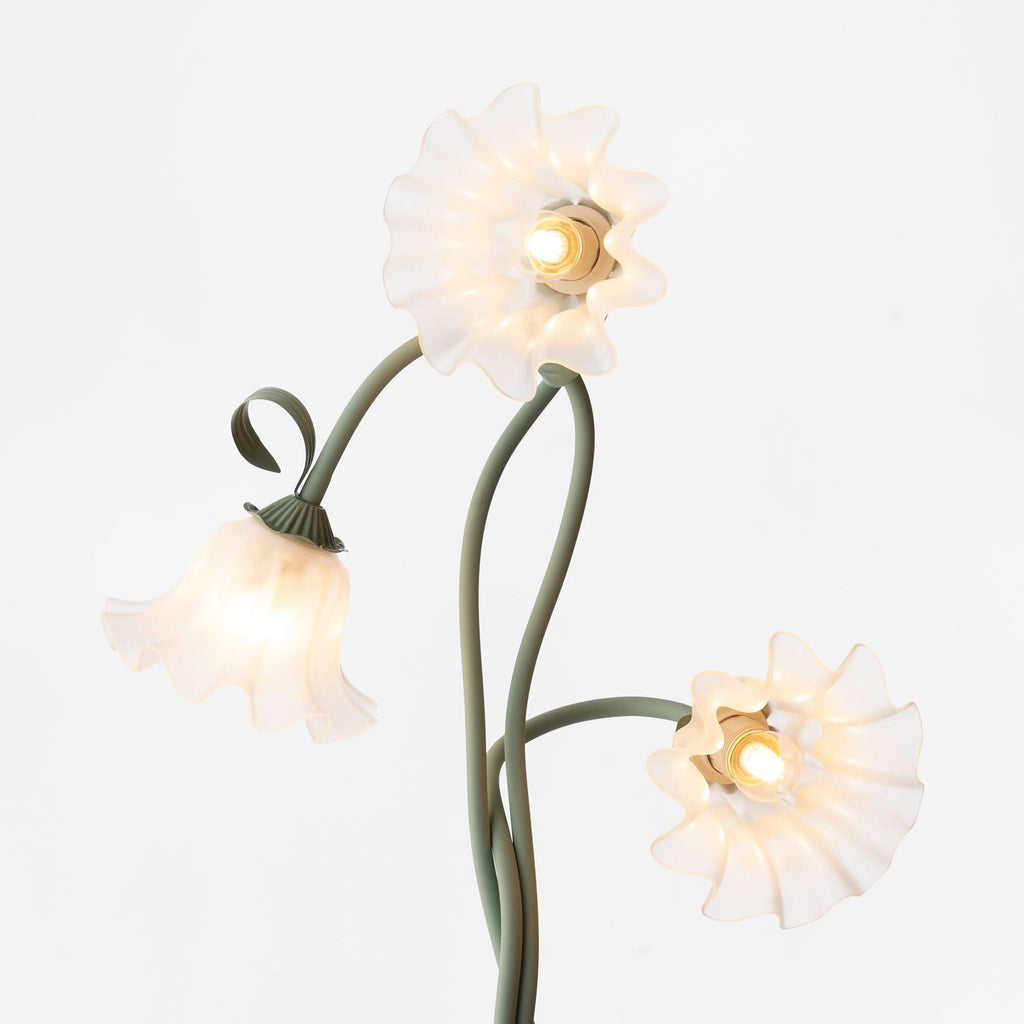 Lampada da Terra Calla con Finitura Verde Opaca