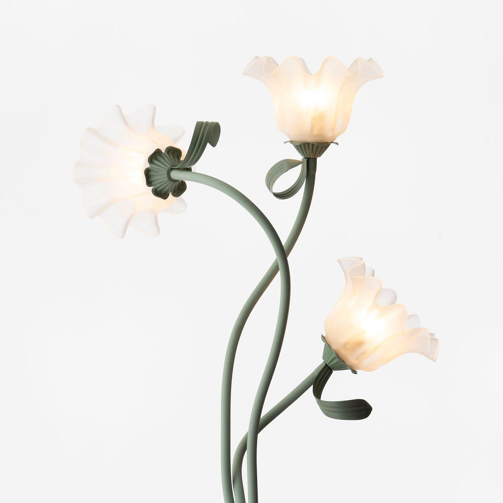 Lampada da Terra Calla con Finitura Verde Opaca
