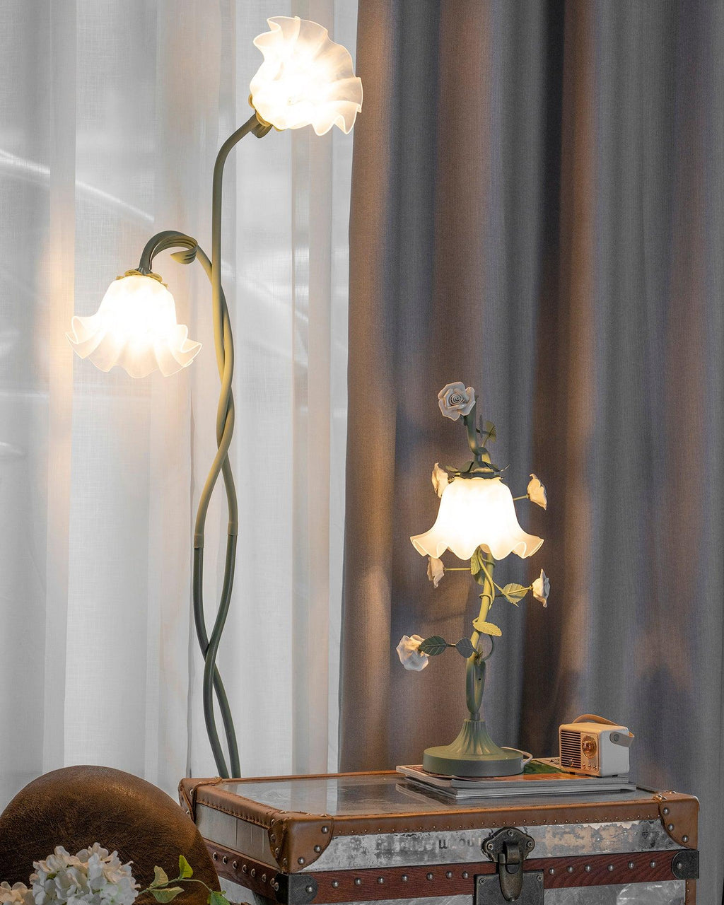 Arvella | Lampada da Terra Elegante con Illuminazione Ambientale Morbida