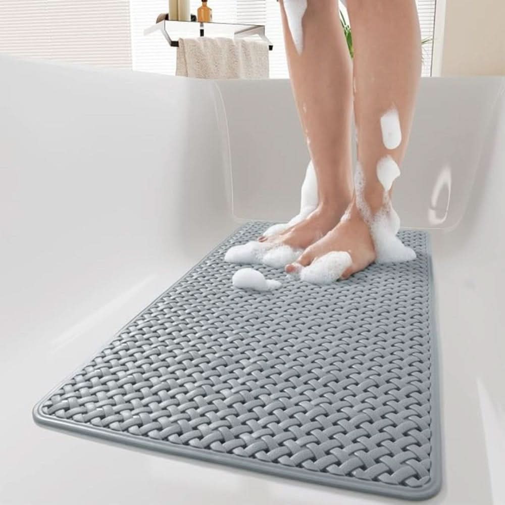 SAFESTEP - Tappetino da doccia antiscivolo con ventose per una presa sicura e maggiore comfort nella vasca da bagno e nella doccia