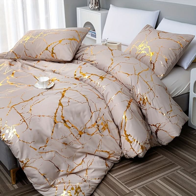 Set di Federe per Piumone Morbido di Lusso con Design Elegante