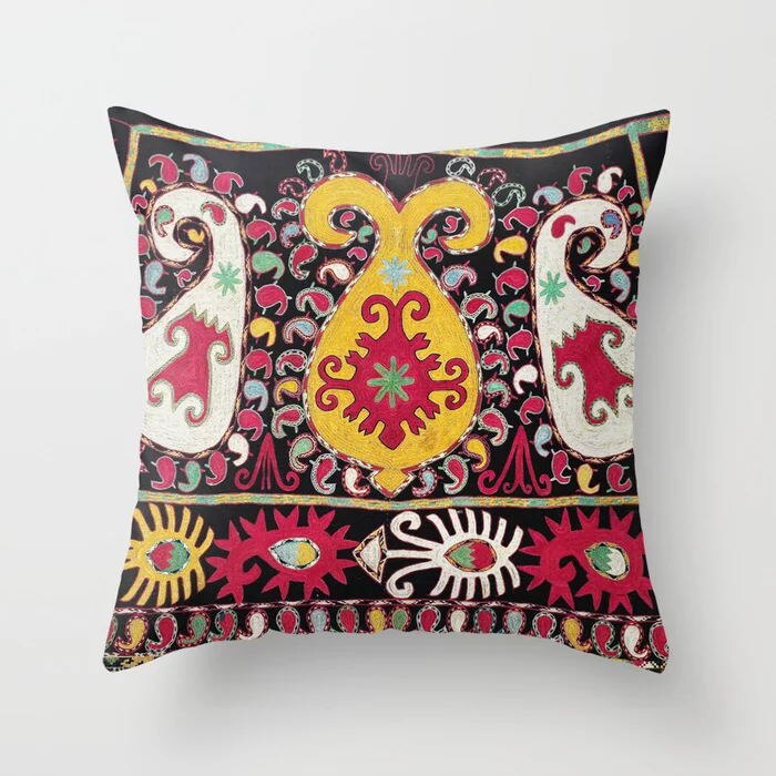 Karnz | Copertura per cuscino in stile marocchino, cuscino indiano Bohemien, lusso per soggiorno e camera da letto, copertura per cuscino lombare, decorazione per la casa