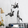 Scultura da parete ClimbArtis | Simbolo di forza e crescita | Realizzato a mano in resina e filo di ferro