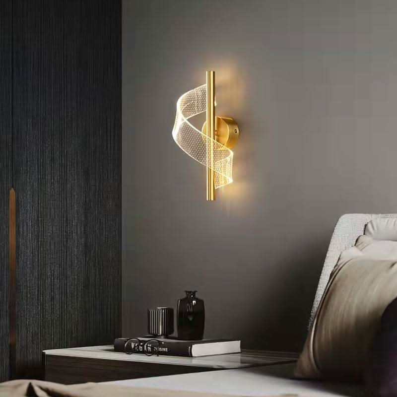 Candelabro in Vetro Glasspilar con Luce LED da Parete - Set di 2