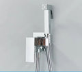Rubinetto bidet doccia nero in ottone massiccio, doccia igienica, miscelatore acqua calda e fredda, rubinetto per uso musulmano