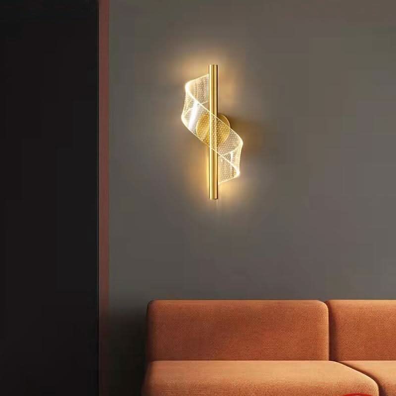 Candelabro in Vetro Glasspilar con Luce LED da Parete - Set di 2
