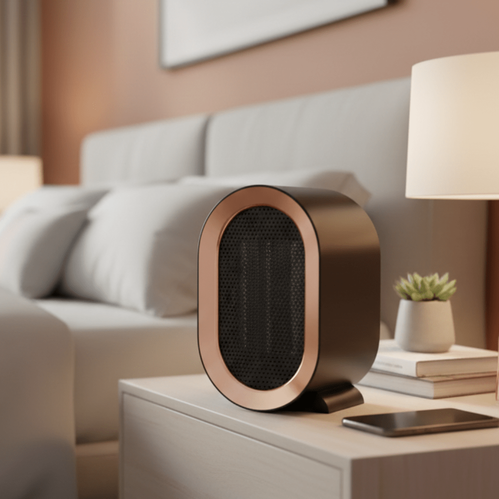 WARMFLOW – Mini-riscaldatore elettrico con ventilatore in ceramica e riscaldamento ambientale a risparmio energetico