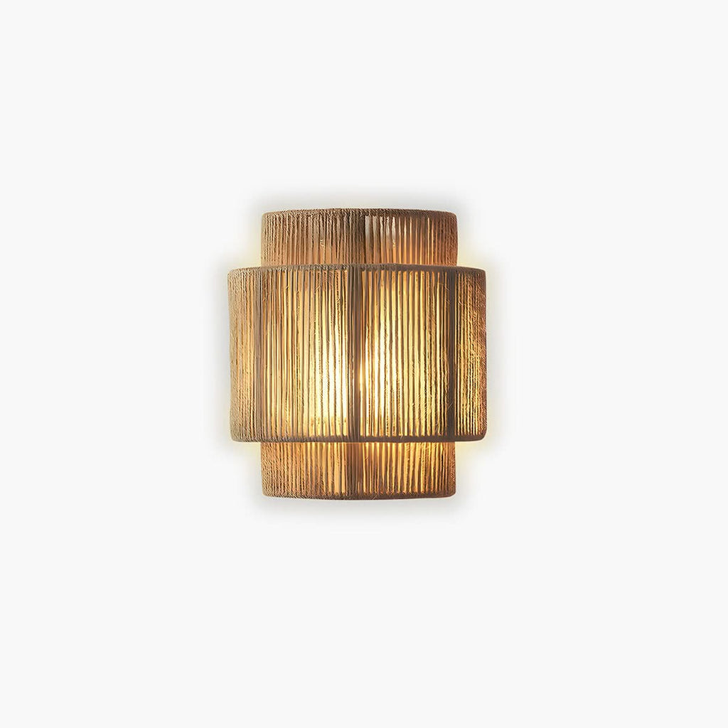 Lampada da Parete in Cordone Naturale con Bulbo LED