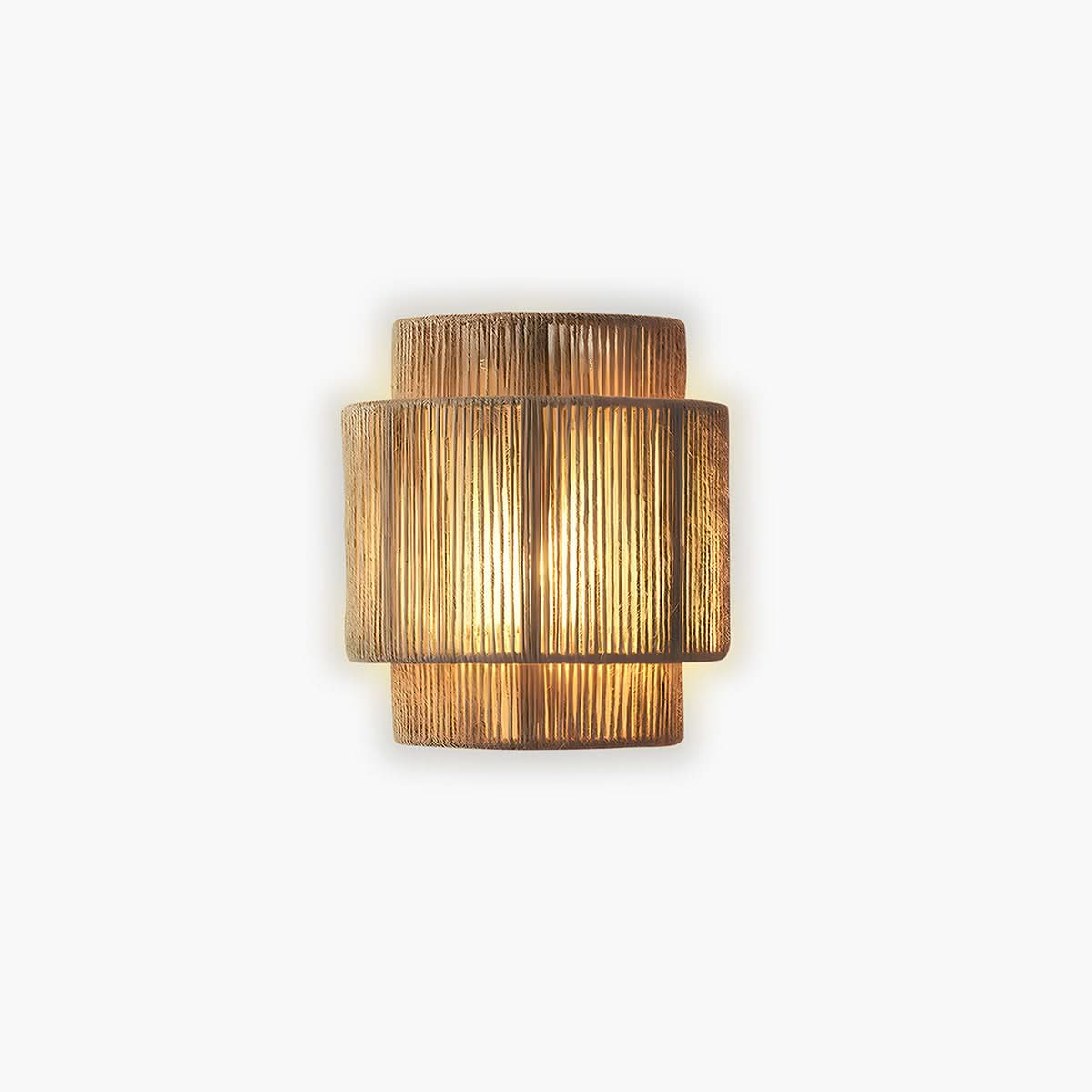 Lampada da Parete in Cordone Naturale con Bulbo LED