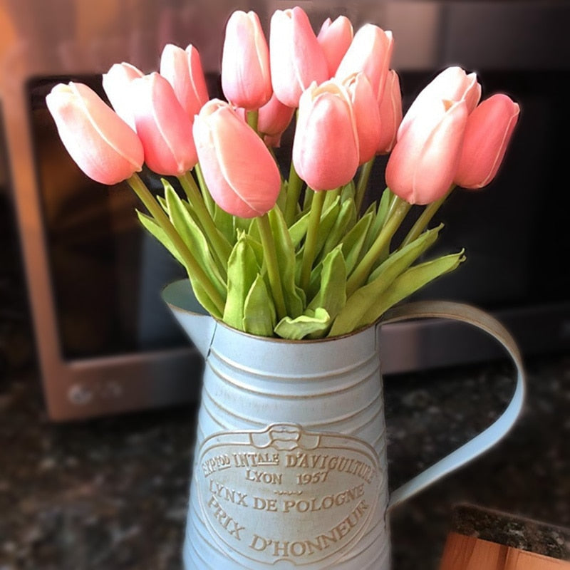 Bouquet di Fiori Artificiali con Tulipani, Decorazione (10 Pezzi)