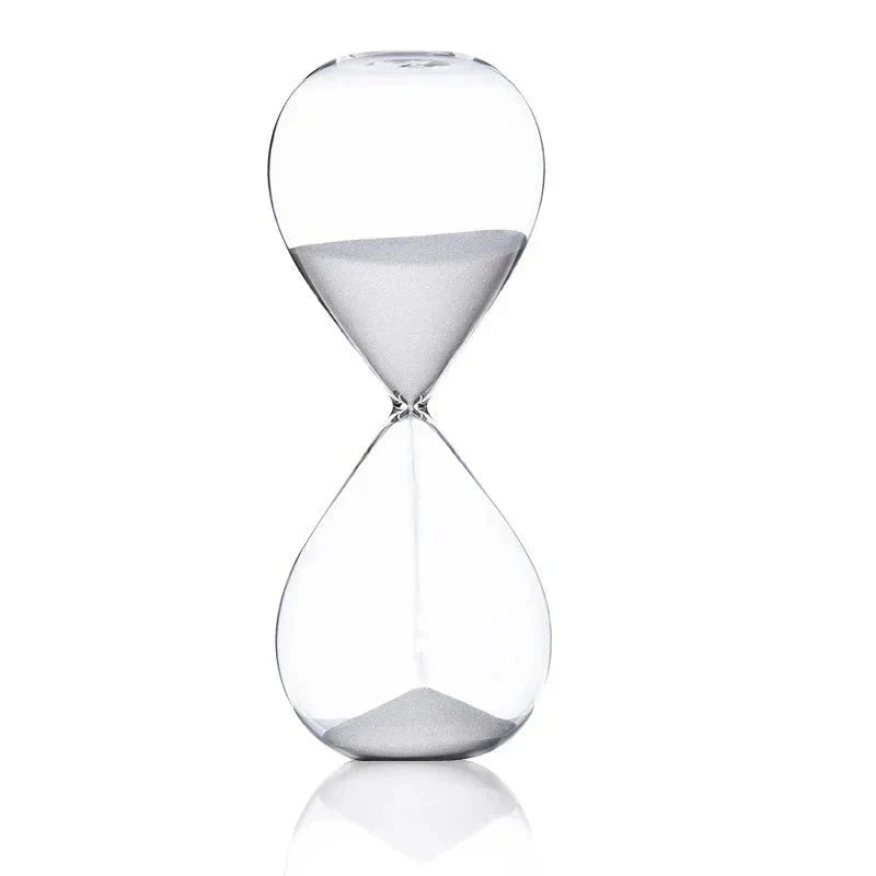 Timer a Sabbia in Vetro | Decorazione Elegante con indicazione di 5/10/30/60 Minuti