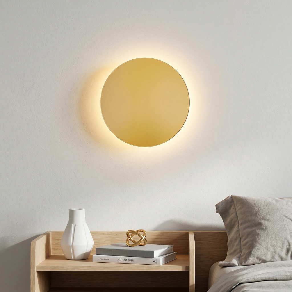 Zorell – Lampada da parete LED con design luminoso Halo