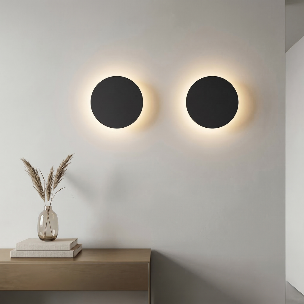 Zorell – Lampada da parete LED con design luminoso Halo