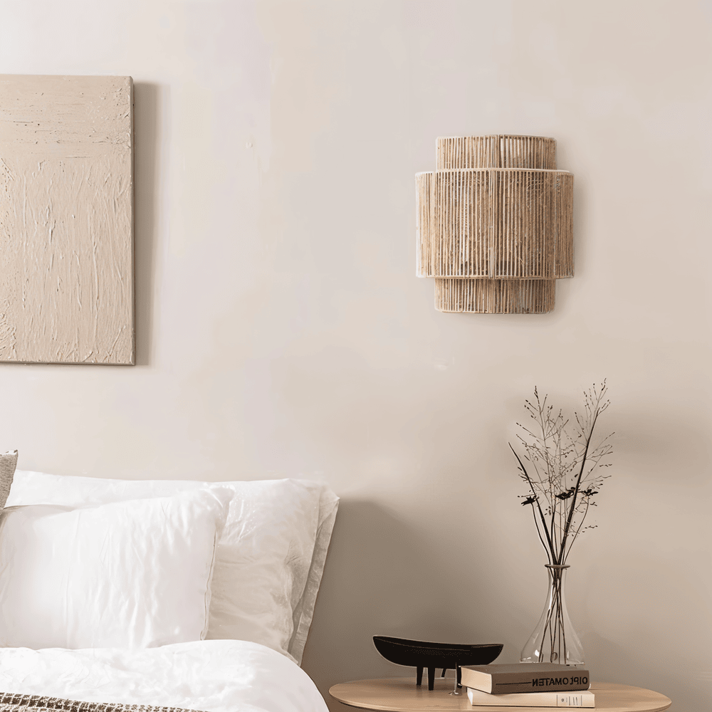 BohoWeave – Applique in Canapa e Rattan con Design Boho Naturale
