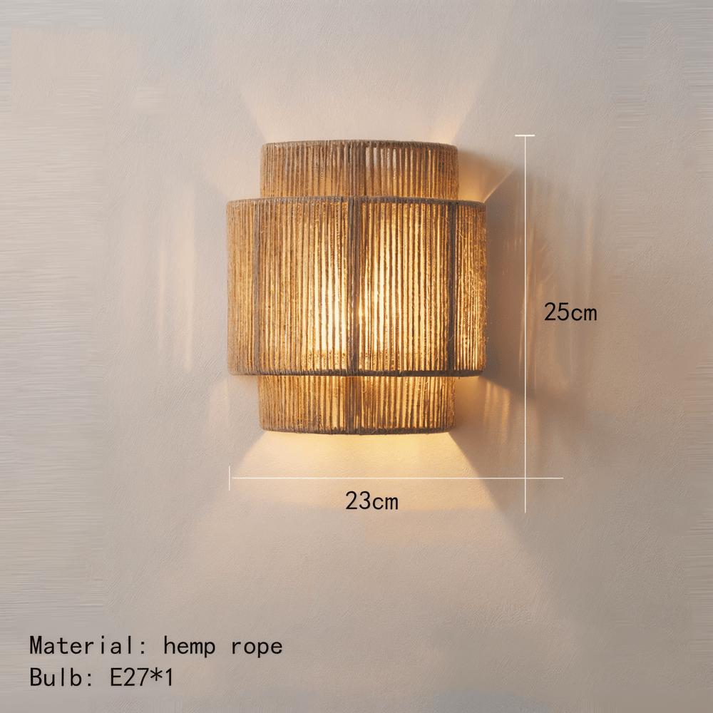BohoWeave – Applique in Canapa e Rattan con Design Boho Naturale