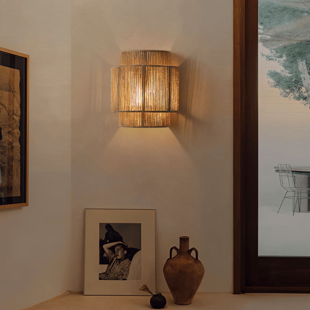 BohoWeave – Applique in Canapa e Rattan con Design Boho Naturale